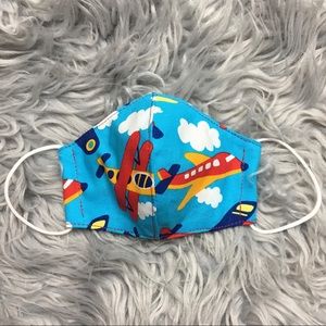 Kids Ages 3-5 Plane Face Mask